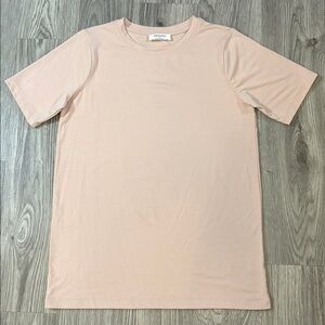 Zenana Basic Short Sleeves T-Shirt in Blush Color 3035